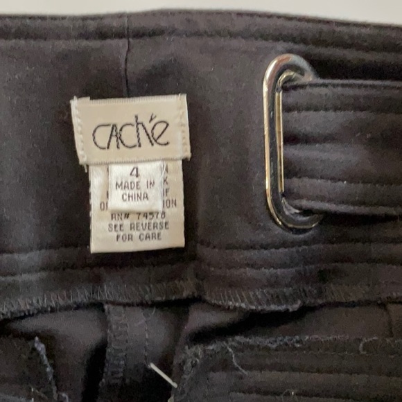 Cache capris NWT SIZE 4 Attached belt - Picture 4 of 4